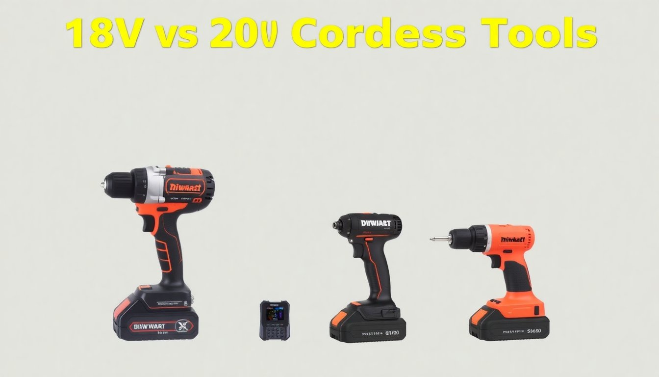 18V vs 20V Cordless Tools