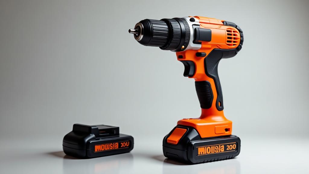Cordless Drill With Battery and Charger